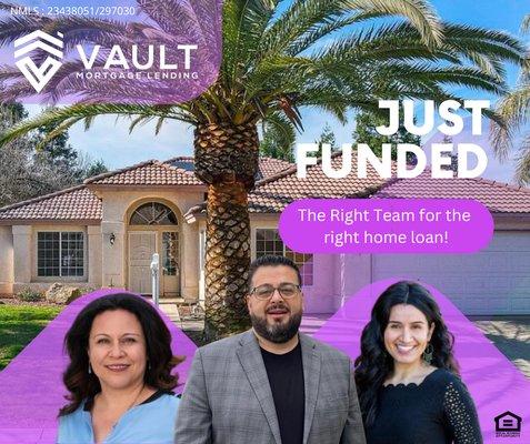 Our Team at Vault Mortgage is ready to help you with your home loan.