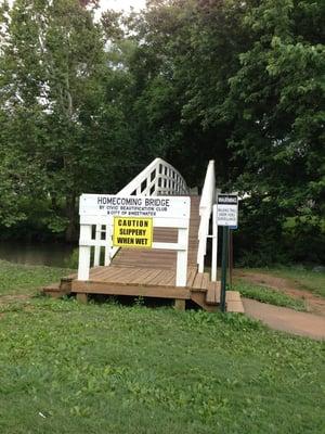 Homecoming Bridge - leads to walking trail