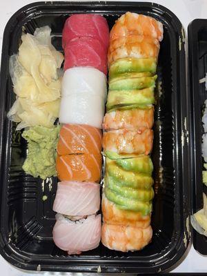 Rainbow Roll and Shrimp Lover Roll