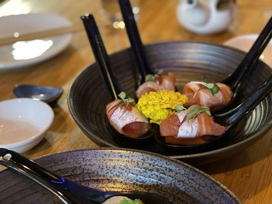 Salmon Belly with Grapefruit Plate