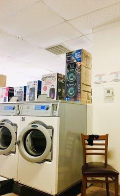 Well maintained washers and dryers