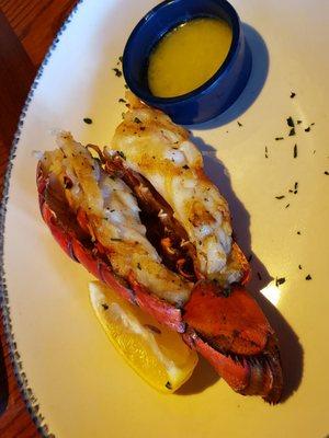 Grilled Lobster Tail with Melted Garlic Butter!! YUMMMMMMERS!!