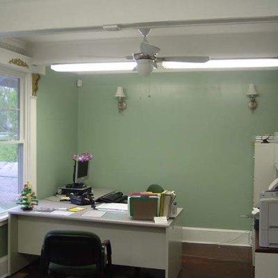 Front desk area