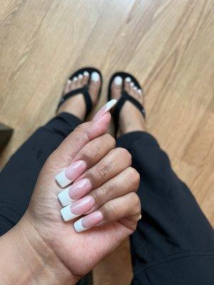 Frenchies && coke white toes