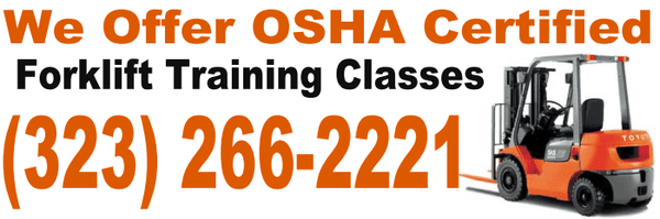 OSHA Certified Forklift Training