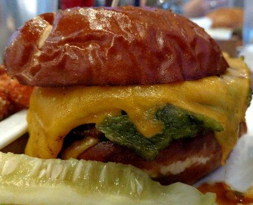 "Hatch" chile burger