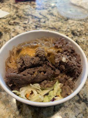 Bbq beef bowl