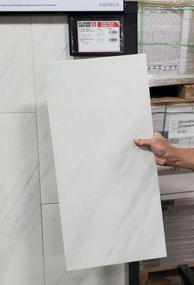 Tauleto Bianco Matte Porcelain Tile - Size: 12 x 24 ($1.89 / sqft, $29.28 / box)