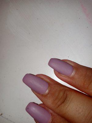 The PURPLE nails I got