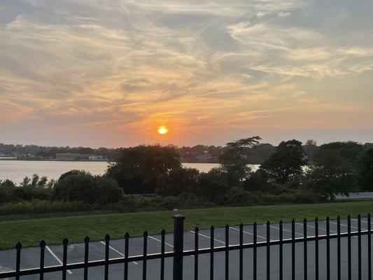 Patio overlooking the sunset