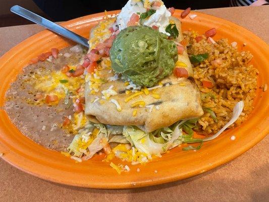 Chicken Fajita Chimichanga