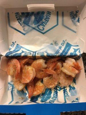 "Cajun" steamed shrimp