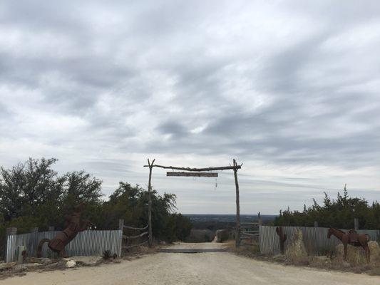 Entrance to the ranch