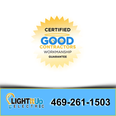 Light It Up Electric - Good Contractor Endorsement