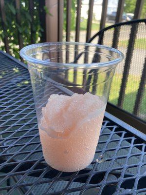 Wine slushy - made for summer in Connecticut