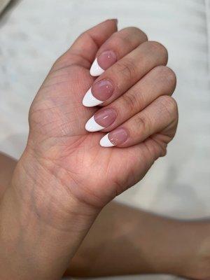 almond french tip