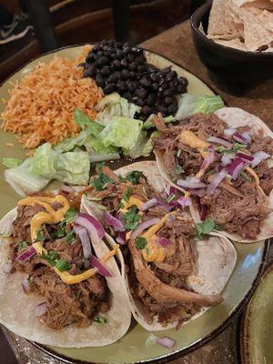 pork and pineapple tacos