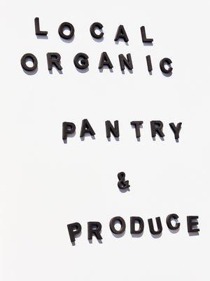 Local organic, pantry & produce.