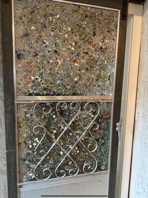 One of their inside doors that leads to the back area where they pour the resin on your art piece after your done.