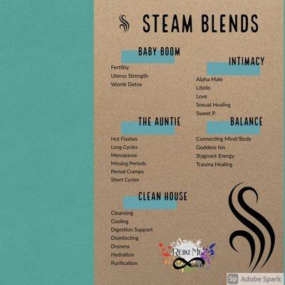 Offering 25 Yoni Steam blends to choose from!