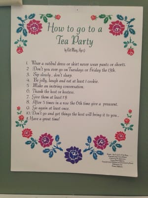 How to go to a tea party