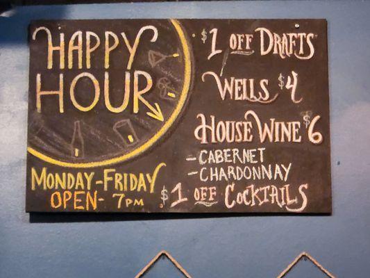 Happy Hour Specials Jan 2023