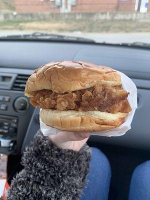 Spicy chicken sandwich