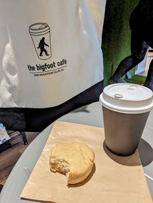 Latte & maple scone