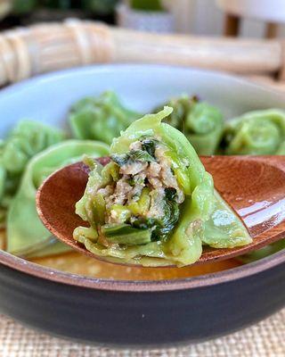 Pork & bokchoy wontons