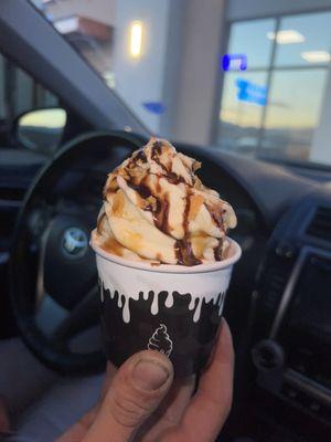 Fried ice cream in a cup