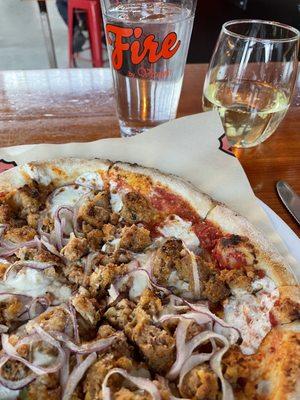 Delicious Meatball Pizza!