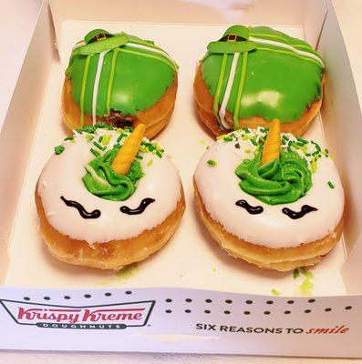 Rad St. Patrick's Day 2021 themed donuts! I hart Ireland!