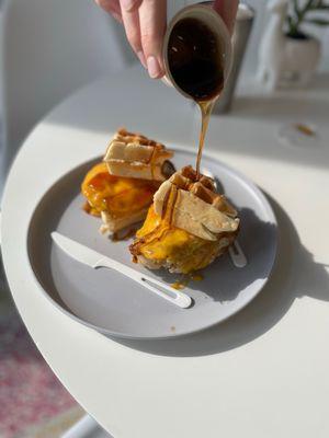 Waffle Egg & Cheese