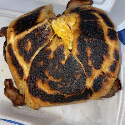 Burnt croissant