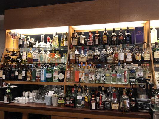 Bar - lots of top shelf liquor