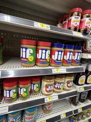 Not sure that the peanut butter is any better price here than at the supermarket.