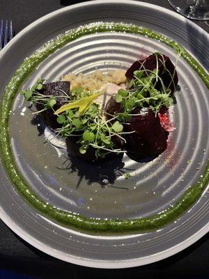 Beets with goat cheese