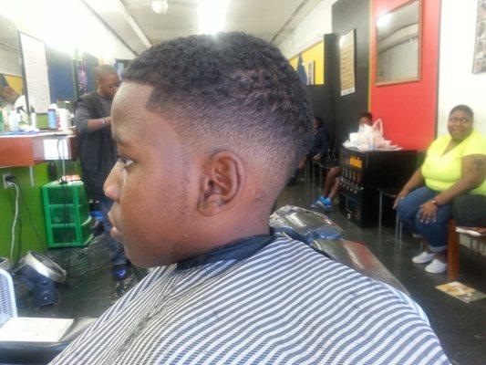 Kids Haircuts. This is a drop fade.  Just in time for school.