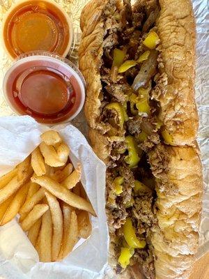 6. Pepper Cheesesteak Combo