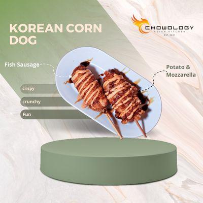 Korean Corn Dog:
Option 1: Fish Sausage
Option 2: Potato and Mozzarella