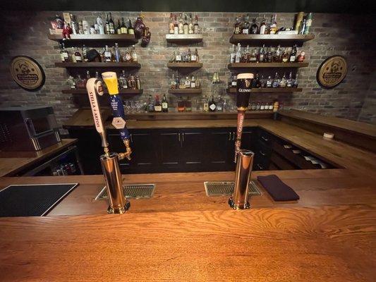 Custom Back Bar with Kegerator System