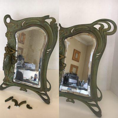 Art Deco metal frame restoration