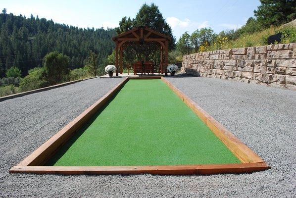 Sunken Bocce Ball Court