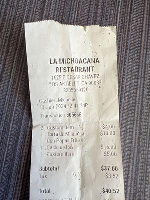 Receipt