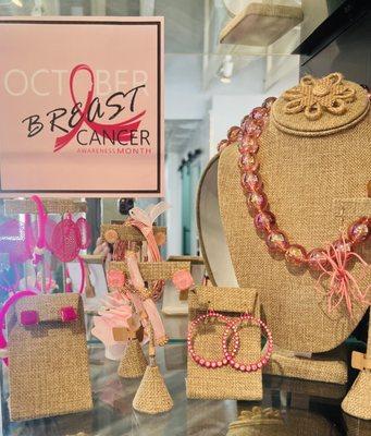 In honor of Breast Cancer Awareness Month we've got Pink Jewelry!!