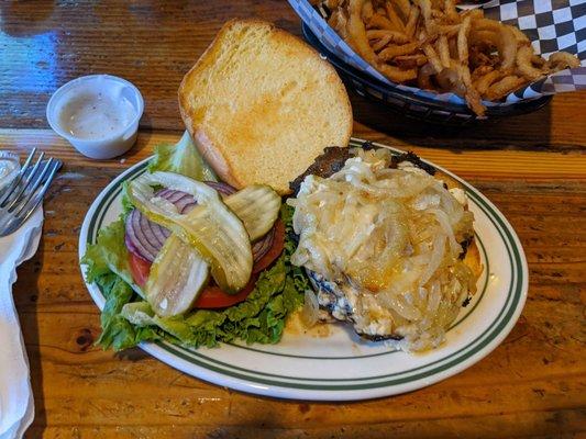 Mushroom filet burger