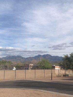 Beautiful mountains! View from RV Park