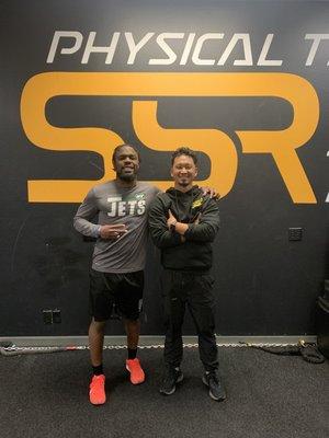 Off-season work with Javelin Guidry of the N.Y Jets