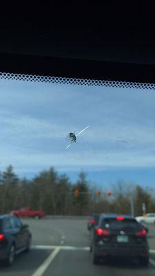 Nasty crack in the windshield