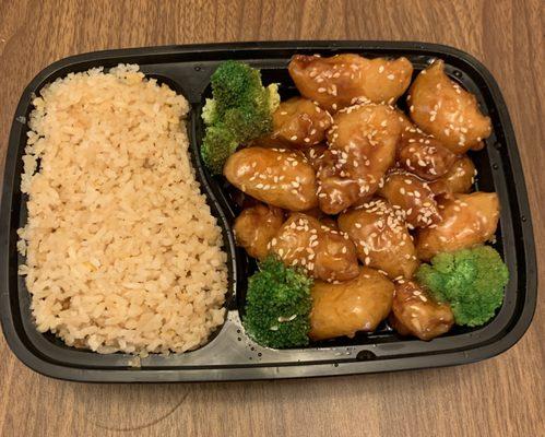 Sesame Chicken with Egg Fried Rice